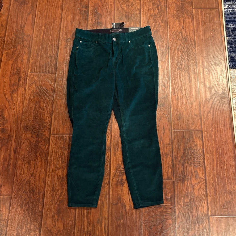 Torrid Teal Corduroy Bombshell Skinny Pants